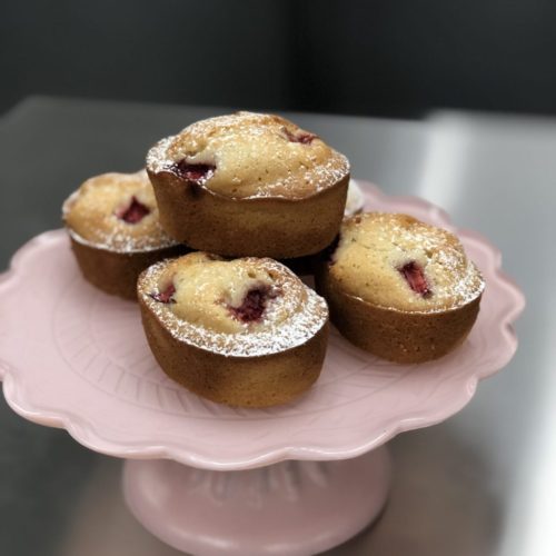 Sunkissed Strawberry Friands (1 Dozen)