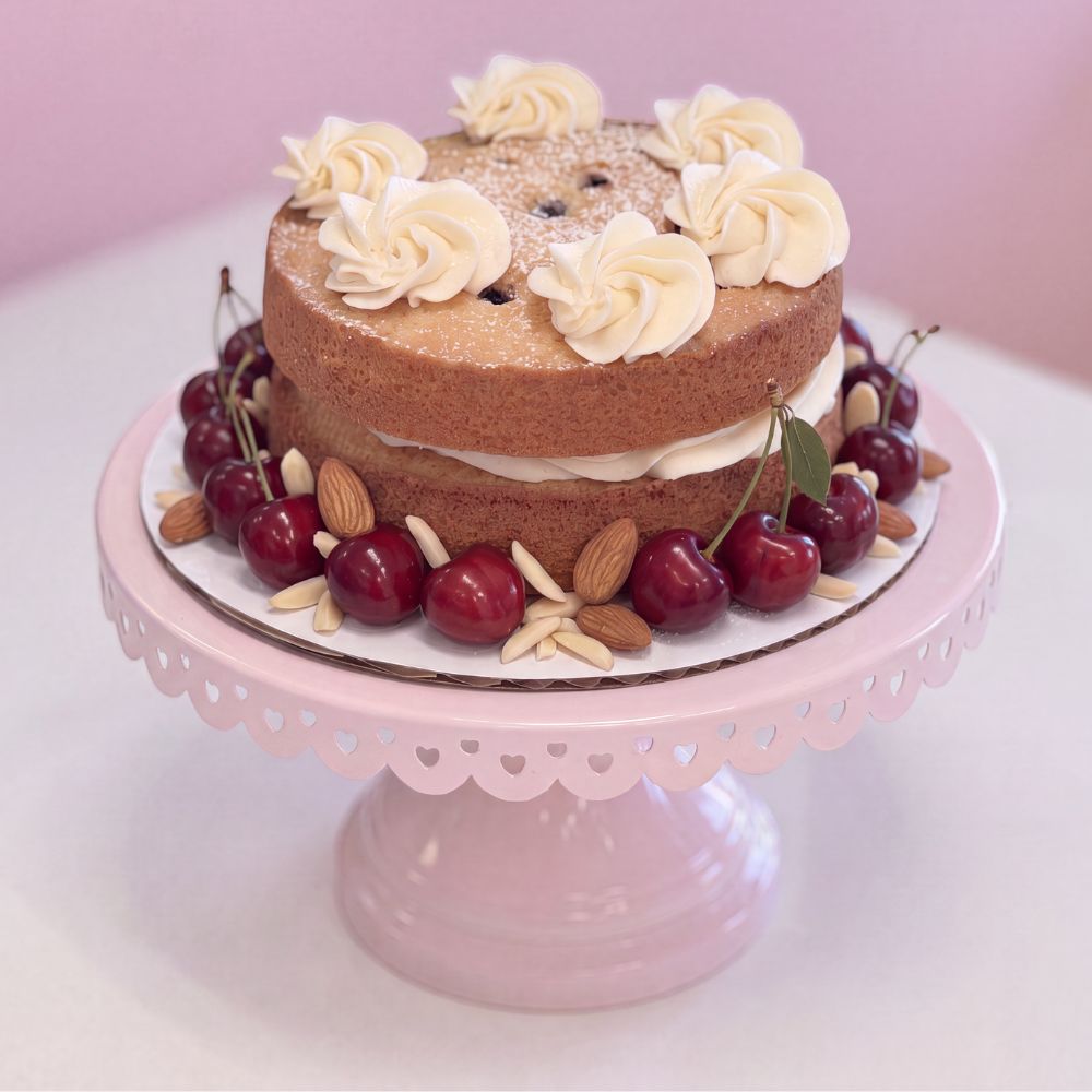 Cherished Cherry Almond Friand Cake