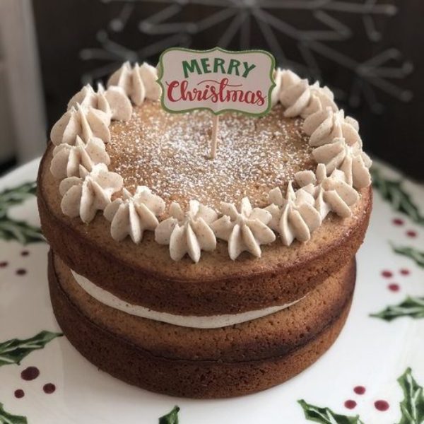 Christmas Subtle Spice Friand Cake