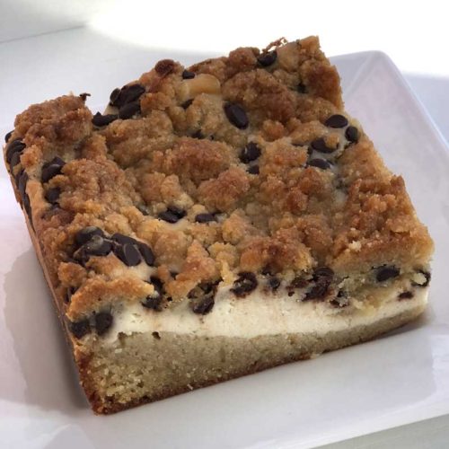 Chocolate Chip Cheesecake Bar