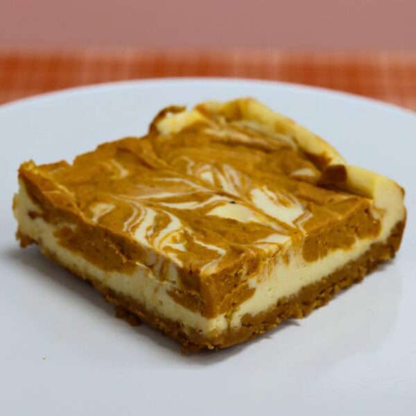 Pumpkin Swirl Cheesecake Bar