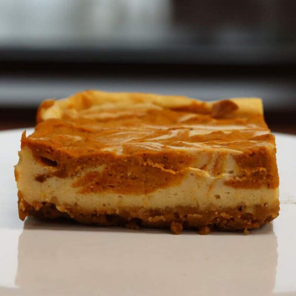 Pumpkin Swirl Cheesecake Bar